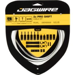 JAGWIRE Schakelkabelset 2x Pro Road & Mountain Shimano/SRAM - Wit