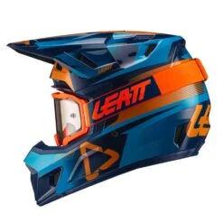 LEATT Helm Incl. Bril 7.5 V21.1 Blauw-geel -Fiets Bevordering LEATTHelminkl Brille7 5V21 1blau gelb 3