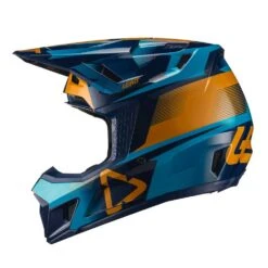 LEATT Helm Incl. Bril 7.5 V21.1 Blauw-geel -Fiets Bevordering LEATTHelminkl Brille7 5V21 1blau gelb 4