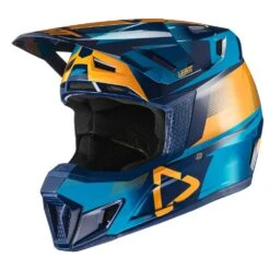 LEATT Helm Incl. Bril 7.5 V21.1 Blauw-geel -Fiets Bevordering LEATTHelminkl Brille7 5V21 1blau gelb 5