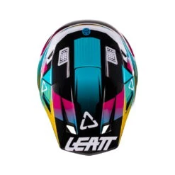 LEATT Helm Incl. Bril 8,5 V22 Aqua/Royal Turquoise-wit-geel -Fiets Bevordering LEATTHelminkl Brille8 5V22AquaRoyalt rkis weiss gelb 3