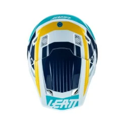 LEATT Helm Incl. Bril 8,5 V22 Grafisch Blauw-wit-geel -Fiets Bevordering LEATTHelminkl Brille8 5V22Graphicblau weiss gelb 3