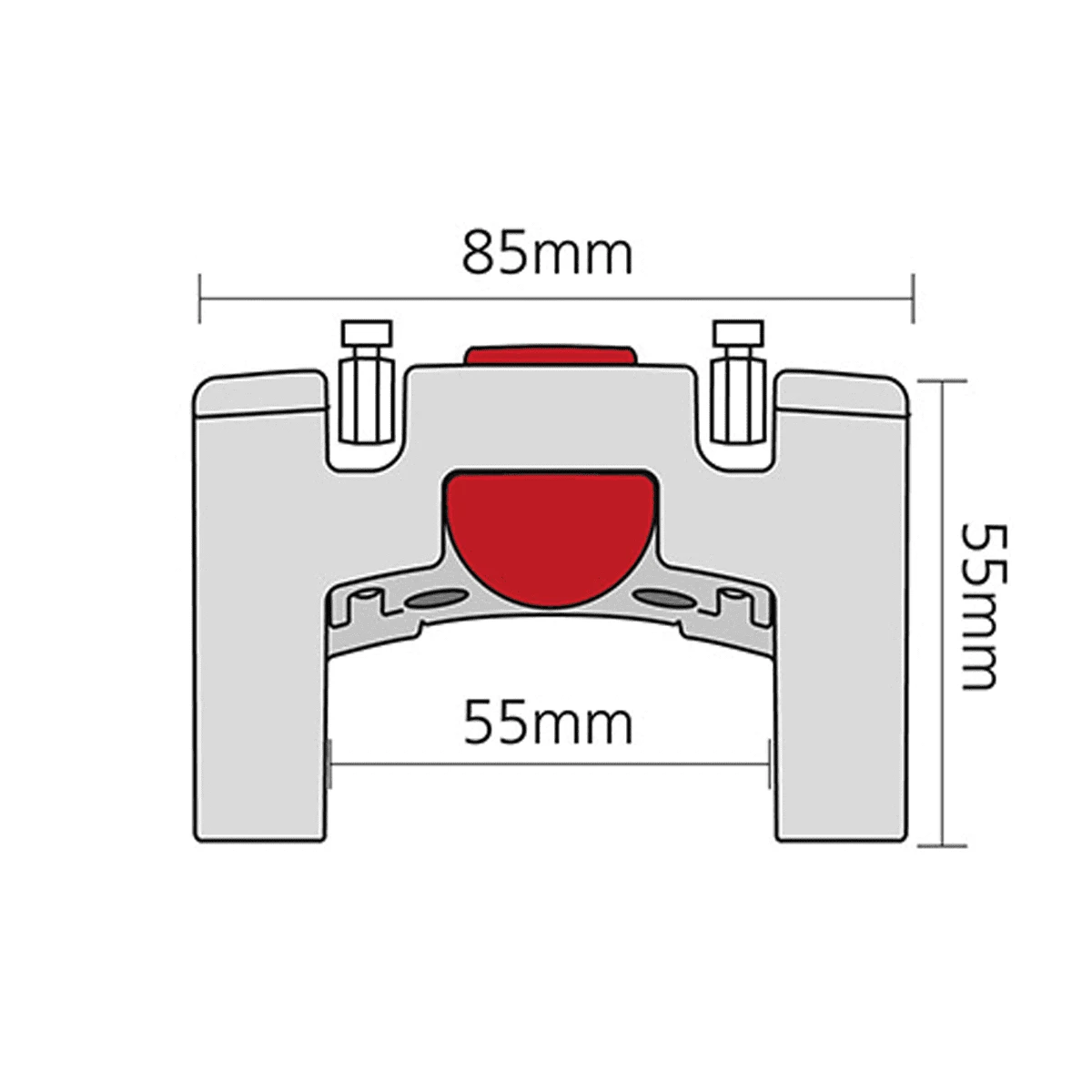 KLICKFIX Stuuradapter Universeel - Zwart 4 KLICKFIX Stuuradapter Universeel - Zwart - Afbeelding 2