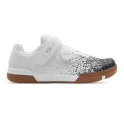 Crankbrothers Stamp Boa Shoe - SILVER COLLECTION LIMITED EDITION -Fiets Bevordering Stamp1 BOA White Black Splatter Outside 1380xLBDewuIynrpgs