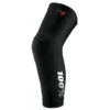 100% Teratec Kniebeschermers - Zwart -Fiets Bevordering Terateckneeguards black 1