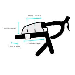 Restrap Bout-op Bovenbuis Tas - Zwart -Fiets Bevordering Unbenannt 1sMYD346cBreYW