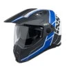 IXS 208 2.0 Motorfietshelm - Mat Zwart-blauw -Fiets Bevordering iXS2082 0Motorradhelm mattschwarz blau 1
