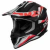 Motorcrosshelm IXS362 2.0 - Zwart Mat-rood