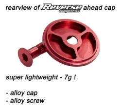 Reverse Balhoofdkap Met Aluminium Schroef - Rood -Fiets Bevordering steuersatzkappe mit aluminiumschraube 94925MZWesexsVOU1J