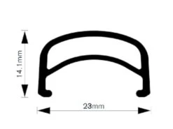 TB14 Lichtmetalen Velgen Classic Velgen 700c - Zwart -Fiets Bevordering tb14 alloy rims classic felgen 700c 20853
