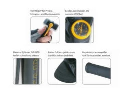 Topeak Joe Blaas Berg Vloerpomp -Fiets Bevordering topeak joe blow mountain standpumpe 15071